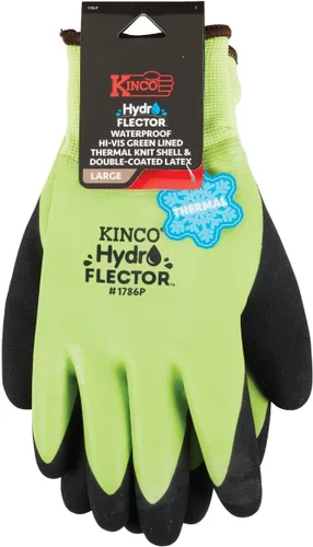 Miniatura 2 de Kinco - Guantes de trabajo impermeables con forro hidroflector de látex, extra cálidos, (1786P)