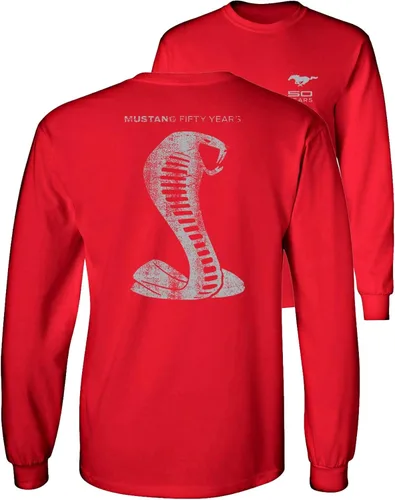 Miniatura 4 de Mustang 50 Years Ford 50 Gray Snake Camiseta de manga larga F & B Carbón vegetal
