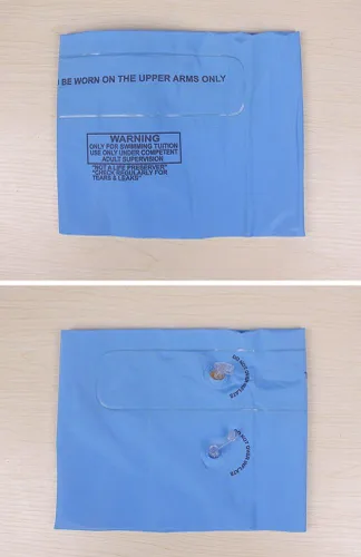 Miniatura 3 de Topsung Bandas inflables para brazos, mangas de flotación, alas de agua, flotadores de brazo de natación para adultos y niños _2 x azules