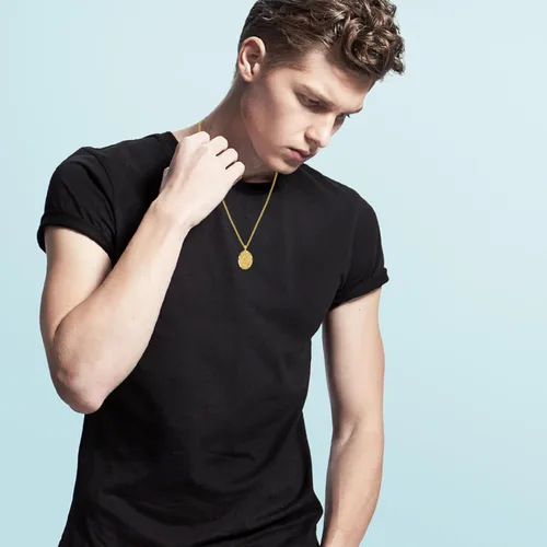 Miniatura 236 de Collar con colgante de plata de ley 925 con medalla de San Patrón, joyería religiosa para hombres y mujeres, con cadena de acero inoxidable 316L