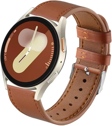 Miniatura 8 de Correas de cuero compatibles con Samsung Galaxy Watch 7 FE 6 5 4 Band 1.575 in 1.732 in, Watch 5 Pro 1.772 in/ 6 4 Classic 1.654 in 1.811 in 1.693