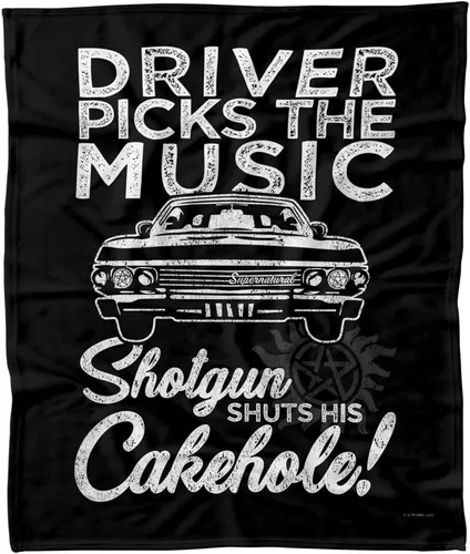 Miniatura 8 de LOGOVISION Supernatural Driver Picks Music - Manta polar de 36 x 58 pulgadas