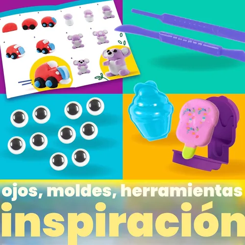 Miniatura 6 de Play-Doh Paquete variado de arcilla seca al aire, arcilla perfumada seca al aire para niños, arcilla de modelado para niños, regalo de artes