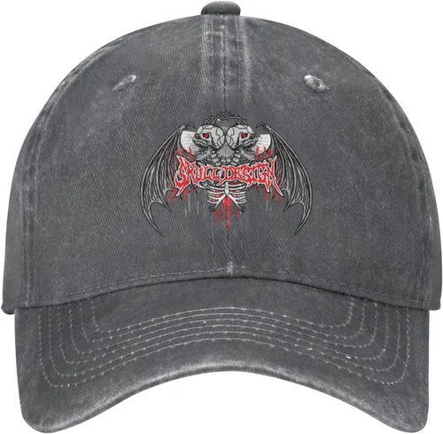 Miniatura 2 de Cowboy Hat Trendy Hats for Man and Women Djustable Four Season Outdoor Baseball Cap of Hell Skull with Angel Deep Heather