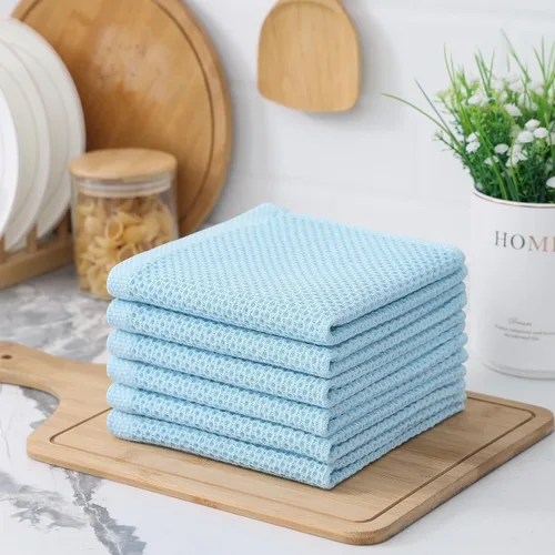 Miniatura 177 de Kitinjoy - Paños de cocina de 100 % algodón, tela de tejido gofrado, paño de limpieza ultrasuave, absorbente y de secado rápido. Beige