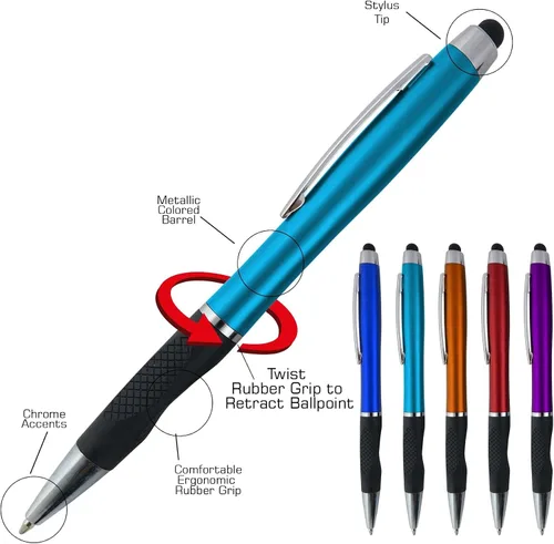 Miniatura 2 de Bolígrafos personalizados con tu logotipo o texto personalizado, paquete de 300 unidades a granel para negocios, fiestas y eventos, bolígrafo 2 en 1