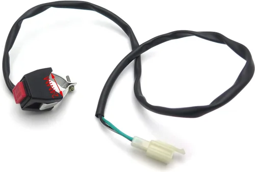 Miniatura 6 de SMT moto- universal Rojo 7/8" manubrio Engine Stop Buttom Kill Cortar Stop Switch botón utilizar en motocicletas ATVs Scooters Motos de nieve