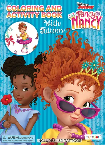 Disney Fancy Nancy 45657 - Libro de actividades y colores de 48 páginas con tatuajes