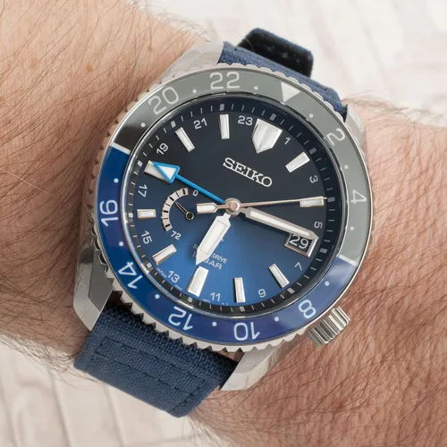 Miniatura 3 de StrapHabit Correa de reloj de liberación rápida, correa de reloj de tela de vela, dos longitudes, correa de reloj de piel de nailon, 0.748 in, 0.787