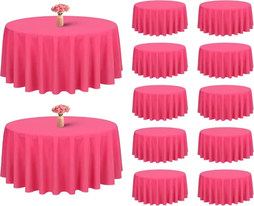 Miniatura 26 de Showgeous Paquete de 4 manteles rectangulares de poliéster de 60 x 102 pulgadas, resistentes a las arrugas, lavables, para bodas, mesas de comedor