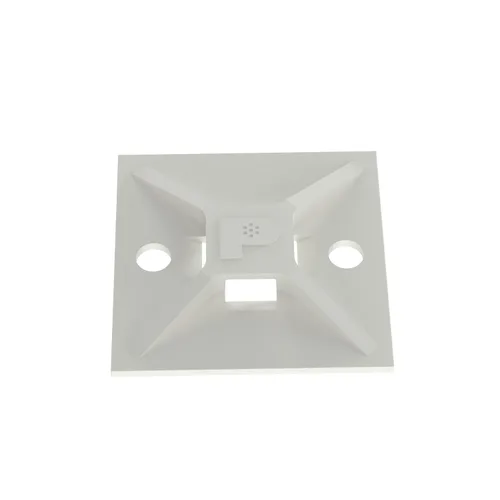 Miniatura 5 de Panduit ABM112-A-C - Soporte de brida de cables con parte trasera adhesiva, montaje en 4 vías, adhesivo preinstalado, entorno interior, nailon 6.6