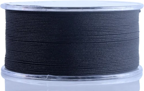 Miniatura 3 de KONMAY - Hilo de nylon negro de 0.6mm con estuche para pulseras, cordón de nailon satinado trenzado de 190 yardas para hacer joyería, encordar
