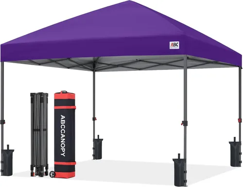 Miniatura 28 de ABCCANOPY Tienda de campaña desplegable de 10 x 10, refugio instantáneo de fácil instalación con bolsa con ruedas, toldo resistente al aire libre