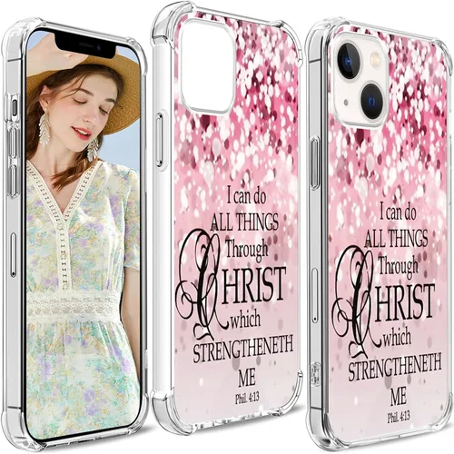 Miniatura 6 de Funda protectora para iPhone SE 3 / SE 2/7/8 con versículo bíblico [ajuste delgado y cobertura completa] parachoques compatible con teléfono 8/7/SE