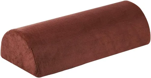Almohada de espuma viscoelástica para cuello, espalda, columna lumbar, piernas, alivio del dolor de rodilla, soporte multiusos (marrón)