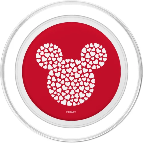 Miniatura 2 de Disney Icono de Mickey Mouse relleno de corazones en rojo PopSockets MagSafe PopGrip para iPhone