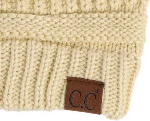 Miniatura 274 de C.C Trendy Warm Chunky Soft Stretch Cable Knit Beanie
