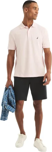 Miniatura 73 de Nautica playera polo clásica de mangas cortas, color sólido, para hombre