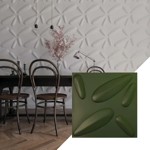 Miniatura 22 de Ekena Millwork 19 5/8 pulgadas de ancho x 19 5/8 pulgadas de alto, pétalo EnduraWall decorativo 3D, cobre envejecido (cubre 2.67 pies cuadrados).