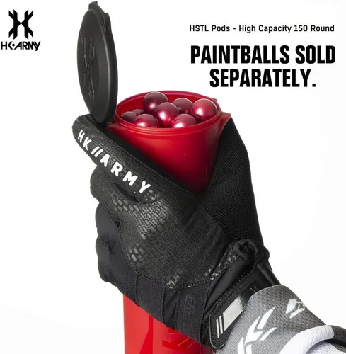 Miniatura 3 de HK Army HSTL - 150 cápsulas redondas de paintball, paquete de 6 (rojo)