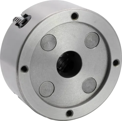 Miniatura 3 de CME Portabrocas de torno independiente de 4 mandíbulas de 5 pulgadas con placa de respaldo semiacabada roscada de 1 1/2"-8, máquina para adaptarse a