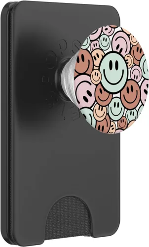 Miniatura 7 de Smile Face Happy Smile Cute Pink Brown Peach Aqua Graphics PopSockets intercambiables PopGrip
