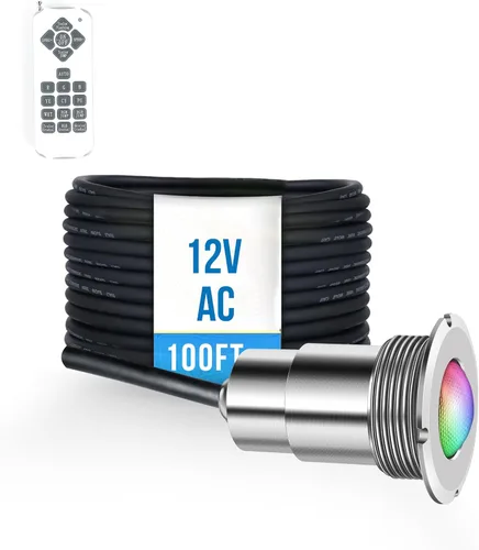 Miniatura 10 de Luces de Piscina para Piscina Enterrada, Luz LED de Color de 1.5 Pulgadas para Piscina Enterrada y Spa, Luces de Piscina Sin Nicho IP68