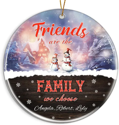 Miniatura 20 de Adorno personalizado para la primera Navidad del bebé 2025 con nombre personalizado, lindo oso en la luna, adornos redondos, regalo de primer