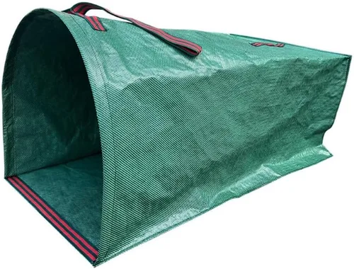 Bolsa colectora de hojas plegable de 71 galones, contenedor reutilizable para jardín y bolsa de hojas para cuidado del césped y jardinería, bolsa de