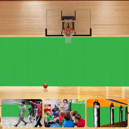 Miniatura 17 de Acolchado de pared para gimnasio, almohadilla de pared para niños, acolchado de pared de 2" de espesor, acolchado de pared para protección de 4