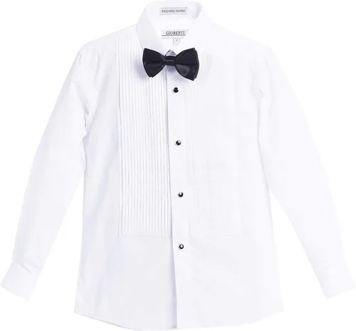 Miniatura 4 de Gioberti - Camisa de vestir para niño con pajarita y tachuelas de metal