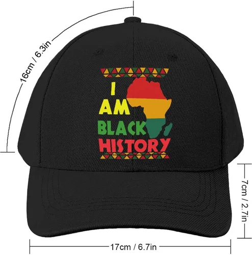 Miniatura 2 de I Am Black History Month - Gorra de béisbol deportiva con diseño del orgullo afroamericano