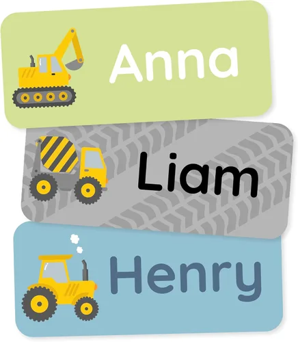 Miniatura 16 de Etiquetas de nombre personalizadas para niños (60) – Adhesivos personalizados impermeables y duraderos para ropa, guardería, oficina y suministros