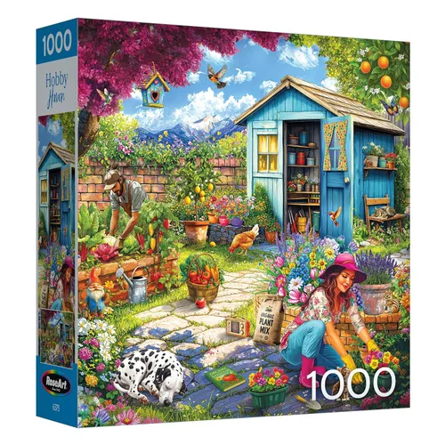 Miniatura 10 de RoseArt - Hobby Haven - Rompecabezas de 1000 piezas para adultos de estantería - Perfecto para entusiastas de la lectura