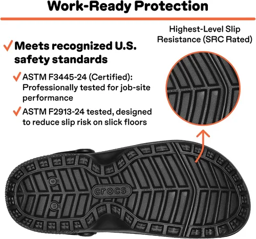 Miniatura 3 de Crocs Unisex Adult Specialist II Work Clogs Enclosed Toe Slip Resistant All Day Comfort