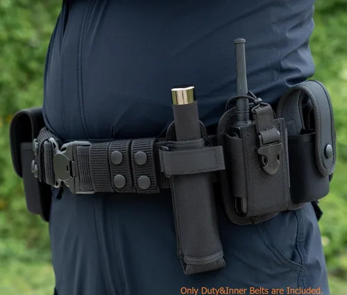 Miniatura 7 de TACNEX Cinturón de pistola de 2 pulgadas con cinturón interior de liberación rápida de 4 protectores con cierre de gancho de metal para bolsas