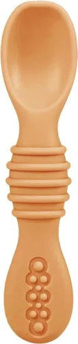 Miniatura 7 de PandaEar Paquete de 6 cucharas de silicona para bebé, utensilios de autoalimentación de 6 a 12 meses, cucharas para bebés de primera etapa