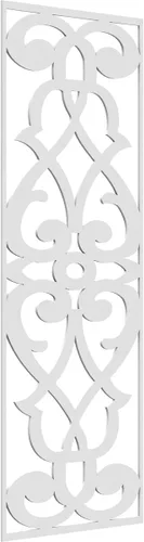 Miniatura 196 de 9 3/8"W x 24 3/8"H x 1/4"T Bellaire Decorativos Paneles de pared de madera calado, abedul