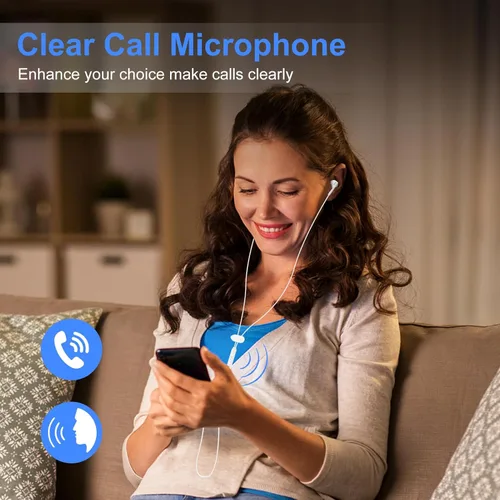 Miniatura 3 de Auriculares tipo C con cable para iPhone 16e 17/16 Pro Max/16 Pro/16 Plus/16/15, auriculares USB C con cancelación de ruido con micrófono y control