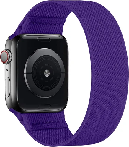 Miniatura 34 de Correa elástica de nailon para Apple Watch, de 1.49, 1.57, 1.61, 1.65, 1.73, 1.77 y 1.772 pulgadas, deportiva, trenzada, Ultra iWatch Serie 8 7 SE 6