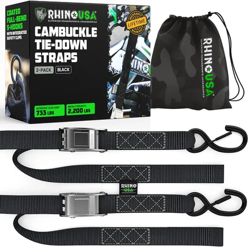 Miniatura 10 de Rhino USA Cambuckle - Correas de amarre para motocicleta