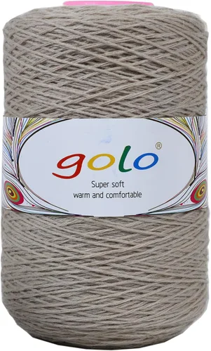 Miniatura 27 de golo Hilo de cono de lana para tejer 8.8oz 400yd 100% hilo de lana para tejer a mano 401-Blanco