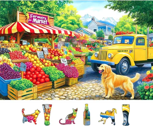 Miniatura 19 de Rompecabezas de 500 piezas para adultos, divertido rompecabezas de dibujos animados coloridos con letras en la parte posterior, bañera de pato