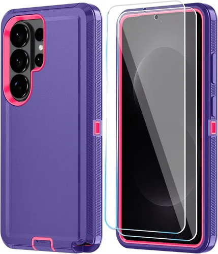 Miniatura 48 de ONOLA Funda compatible con Samsung Galaxy S24 Ultra con protector de pantalla HD, resistente a los golpes y a las caídas, funda de 3 capas