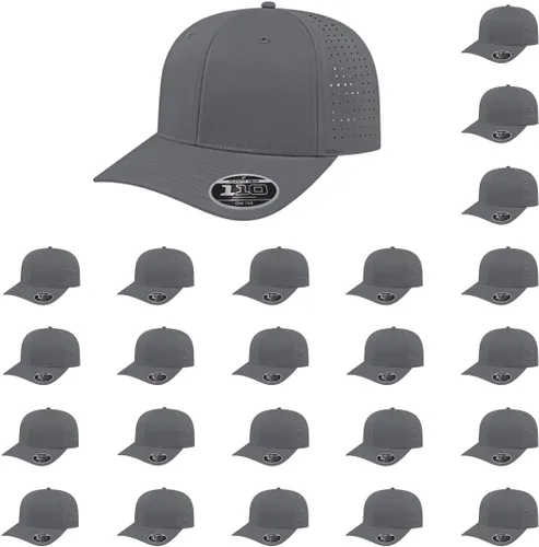 Miniatura 48 de Cap America i8533 Flexfit 110 Gorra Snapback Perforada de Rendimiento de Perfil Medio de 6 Paneles con Protección UV y Snapback Ajustable