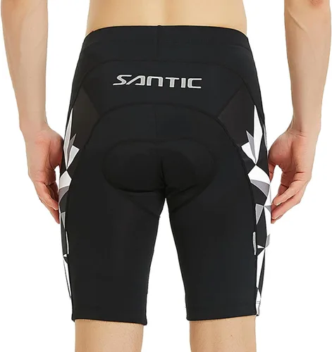 Miniatura 24 de Santic Pantalones cortos de ciclismo para hombre, pantalones acolchados para ciclismo, ropa de ciclismo