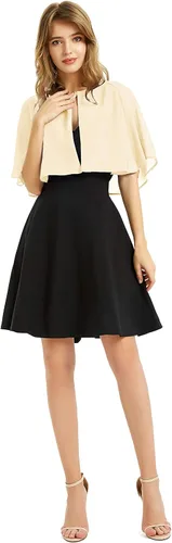 Miniatura 4 de Chal de gasa suave para mujer, para vestido de noche, boda, bolero, aleta