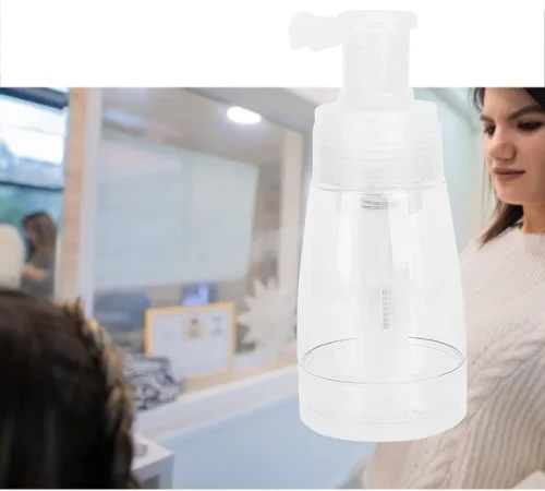 Miniatura 4 de Botella de spray de polvo para el cabello, botella de spray recargable vacía transparente, herramienta de peinado para el cabello, contenedores