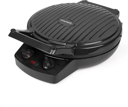 Miniatura 8 de Courant Máquina de pizza, olla para pizza de 12 pulgadas y máquina de calzone, con control de temporizador y temperatura, horno de pizza de 1440