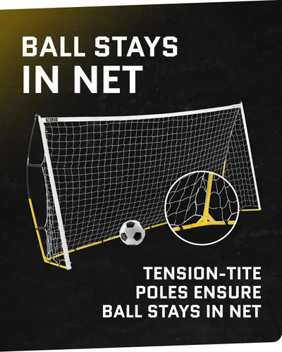 Miniatura 6 de Portería de fútbol SKLZ Quickster - Portería portátil para el patio trasero y el campo - Marco resistente Tension-Tite y red de 2 capas de calibre